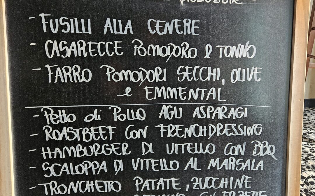 Menù del giorno